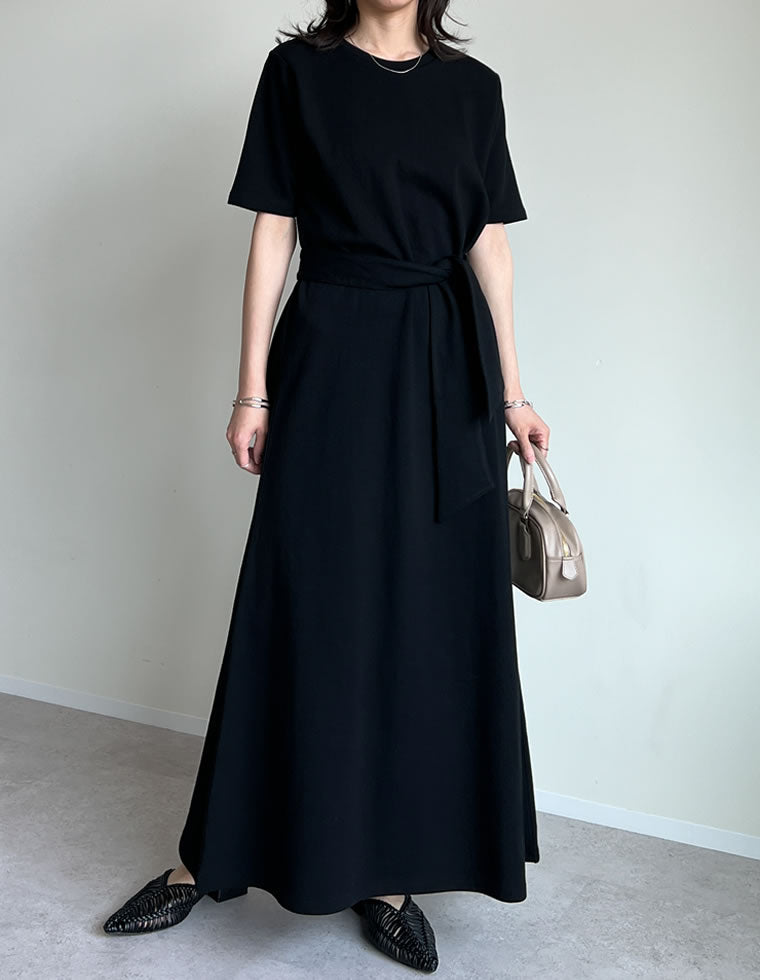 ダンボールリボン付き半袖ワンピース - ワンピース通販 | 人気