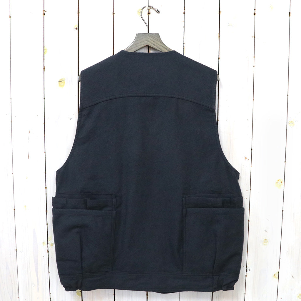 SASSAFRAS『OVERGROWN HIKER VEST(L/R COTTON CANVAS)』(BLACK
