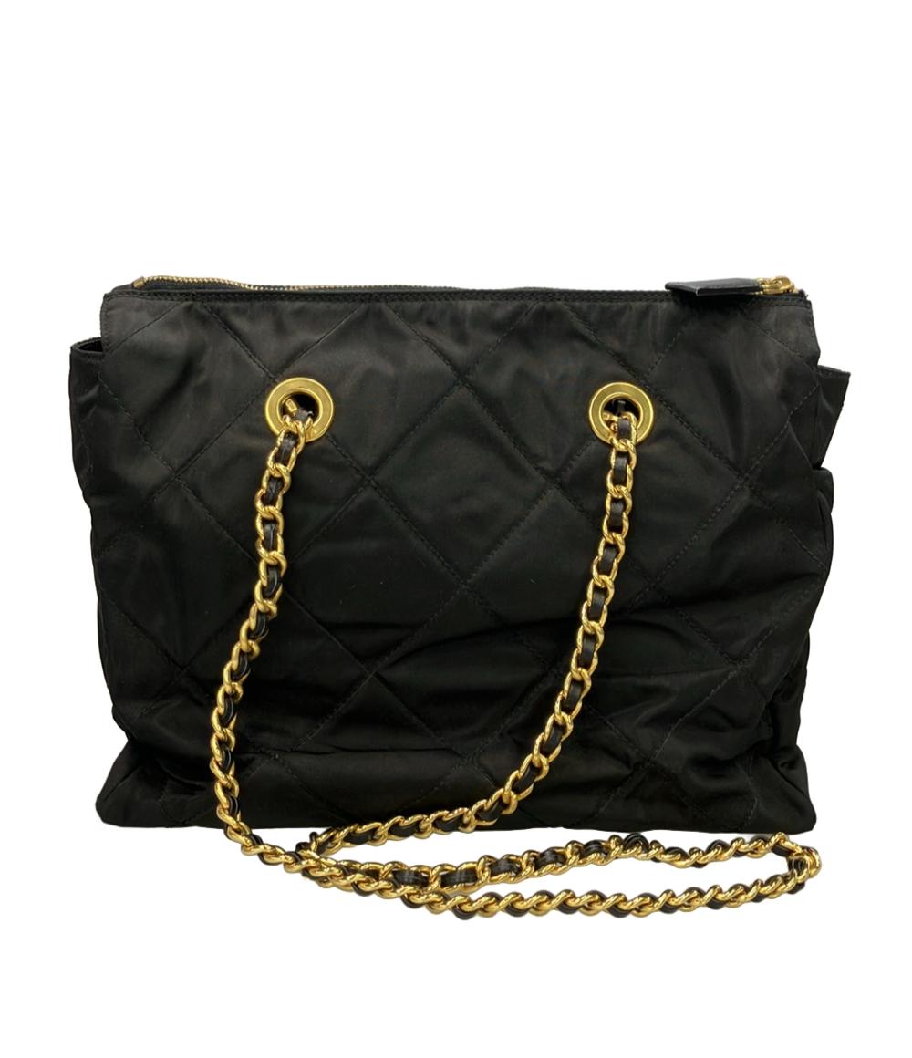 PRADA チェーンショルダーバッグ 肩掛け ゴールド金具 ナイロン B1239