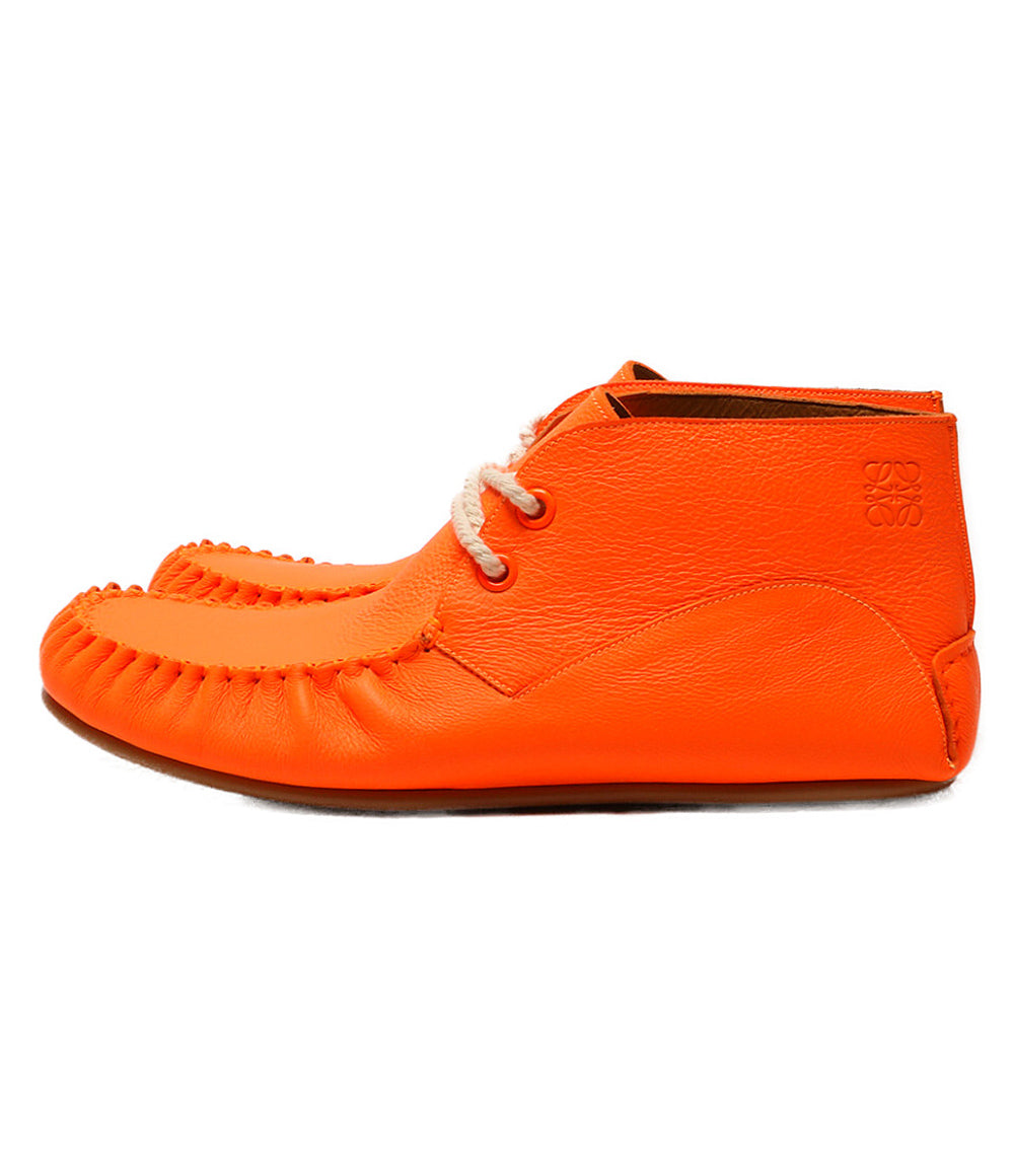 美品 LOEWE モカシンシューズ オレンジ メンズ SIZE 43 ロエベ