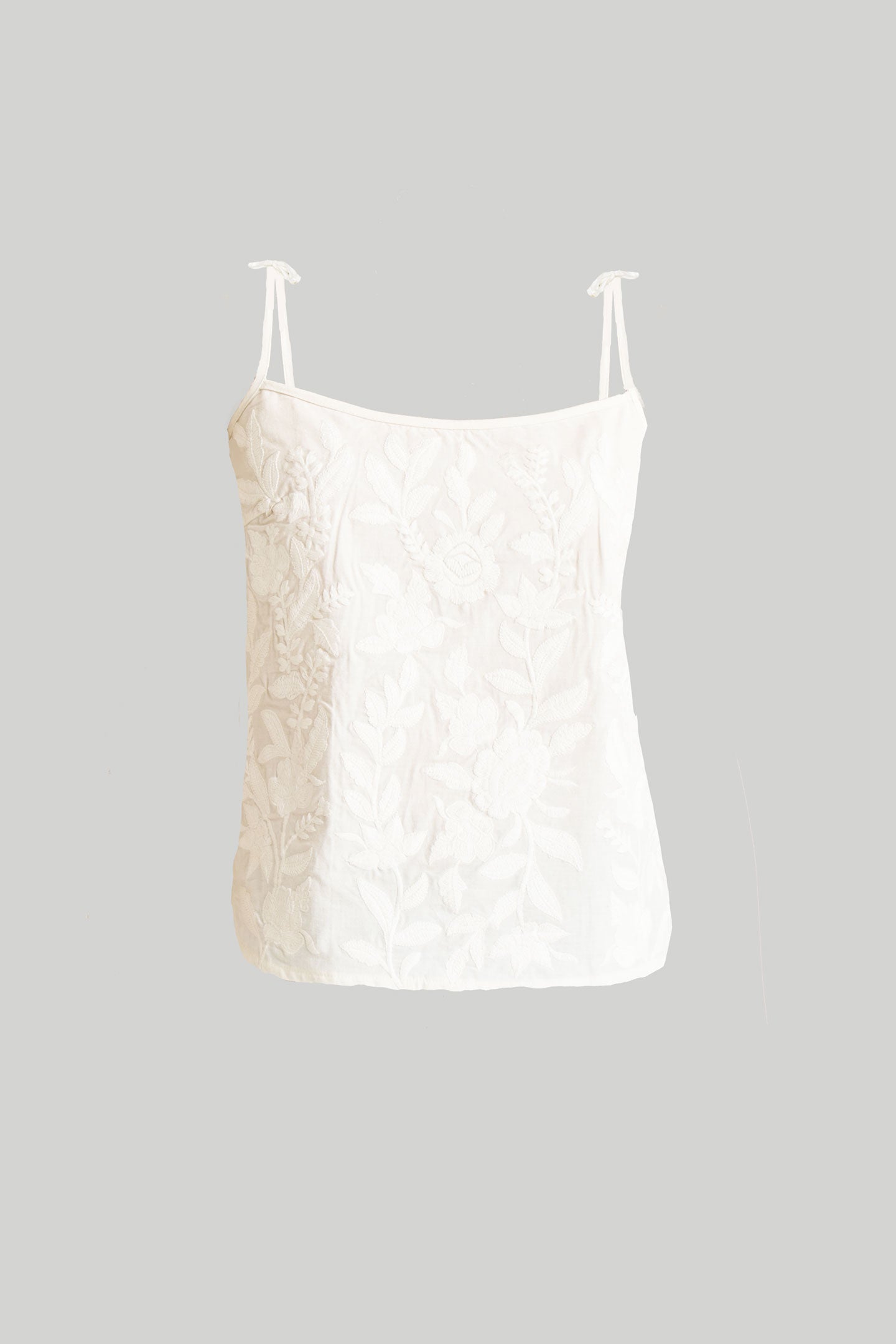 Embroidered Camisole Top in White – Reistor