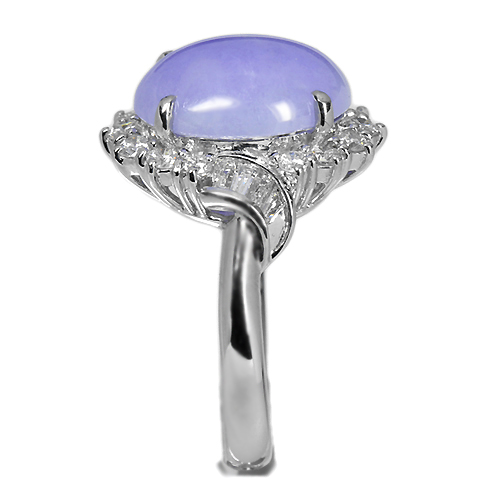 第176回抽選販売＞ラベンダー翡翠（ヒスイ）7.16ct ダイヤモンド