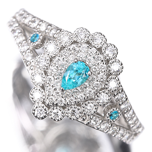 ブラジル産パライバトルマリン 0.1ct パライバトルマリン ダイヤモンド