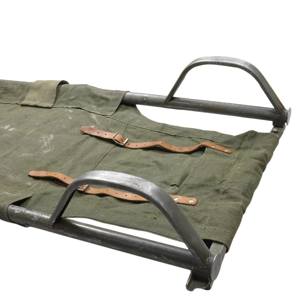 スウェーデン軍放出品 組み立て式担架 キャンバス製 オリーブドラブ