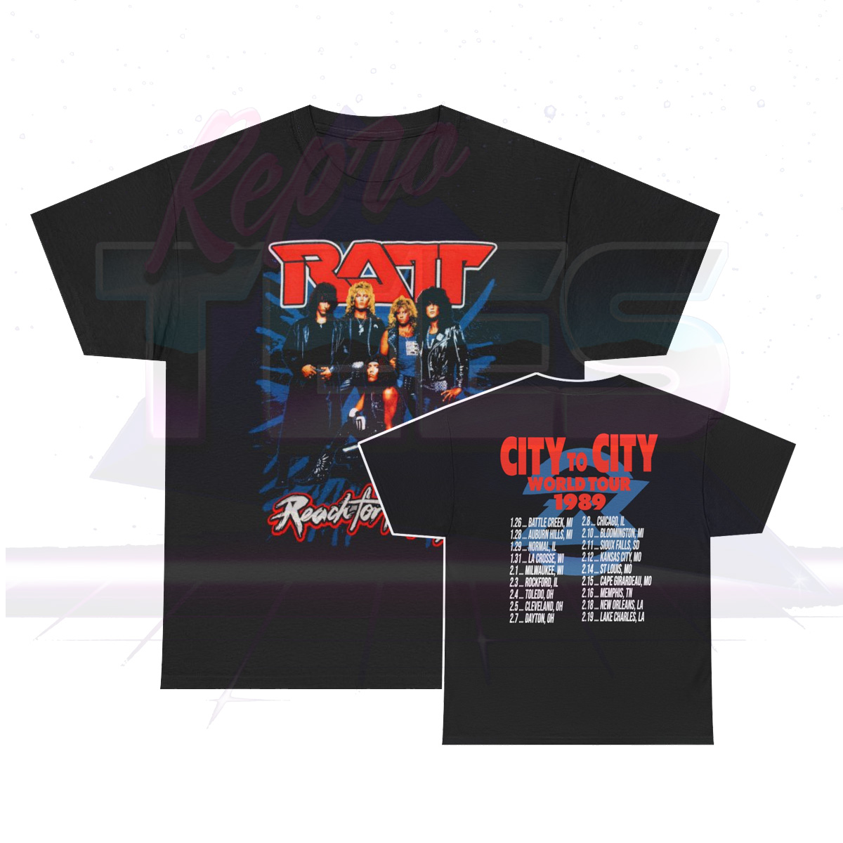 Ratt 1989 Reach For The Sky City To City Tour Shirt – ReproTees.com