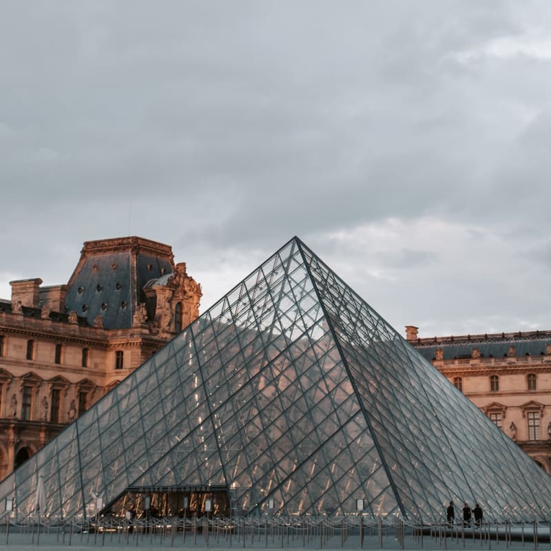 ルーブル美術館で購入 真正リトグラフ（版画）パリ市庁舎