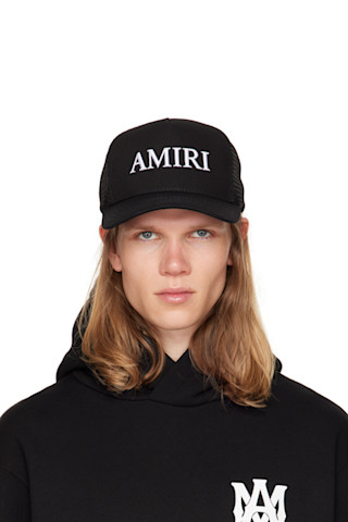 AMIRI: ブラック 'AMIRI' Core ロゴ トラッカーキャップ | SSENSE 日本