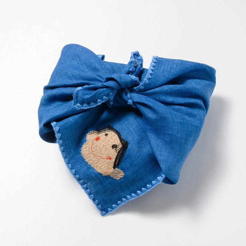 お絵描き刺繍】リネンマルチクロス – ひなた工房