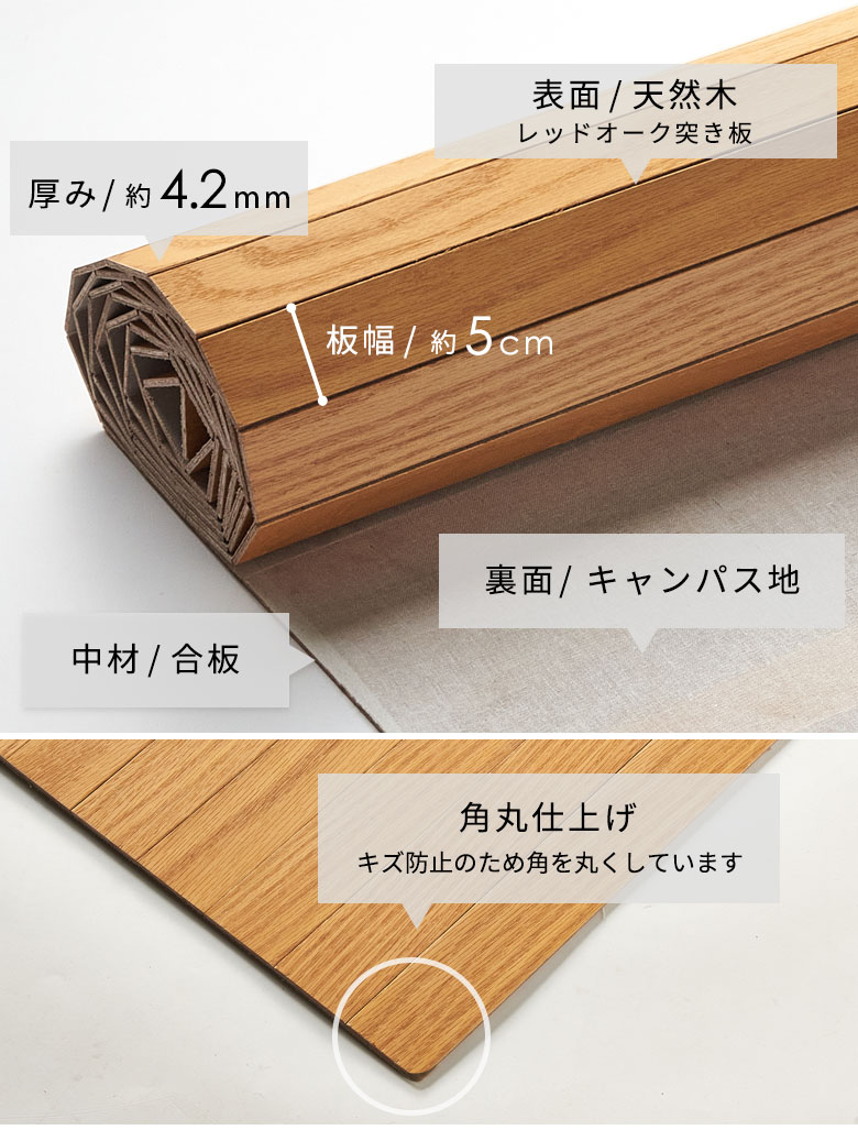 和室をフローリングに簡単リフォームできるウッドカーペット 江戸間8畳