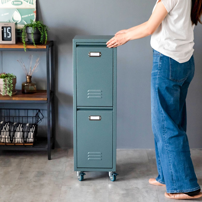 ゴミ箱 ダストボックス スチール W 28 × D 26.5 × H 95 cm グレー