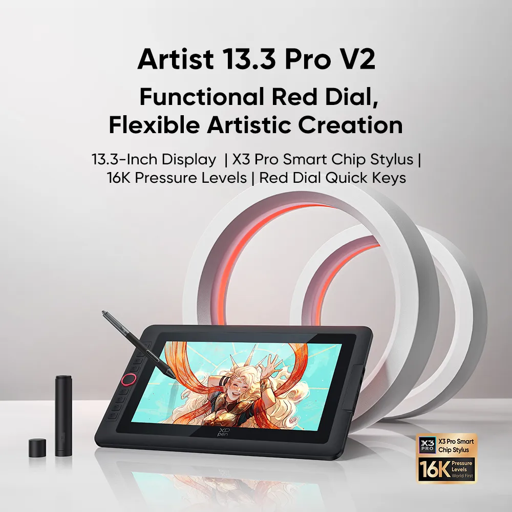 Artist 13.3 Pro V2 Portable Drawing Display Tablet | XPPen Canada