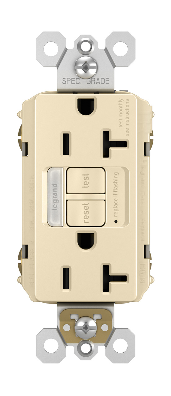 radiant 20A GFCI Outlet with Night Light | Legrand