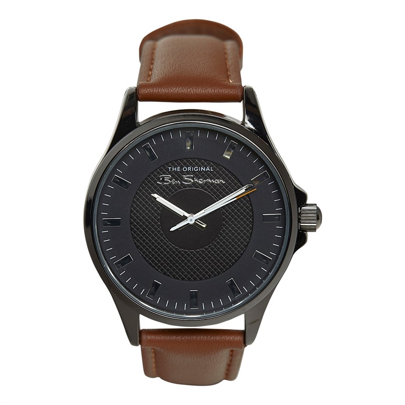 Buy Ben Sherman Mens Strap Watch With Target Dial Brown
