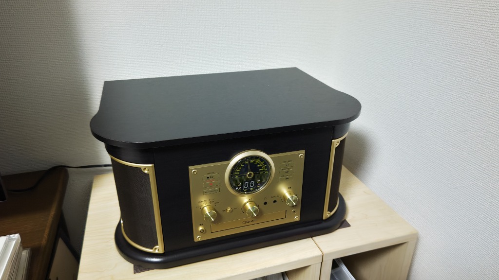 山善(YAMAZEN) キュリオム マルチレコードプレーヤー リモコン付き (CD