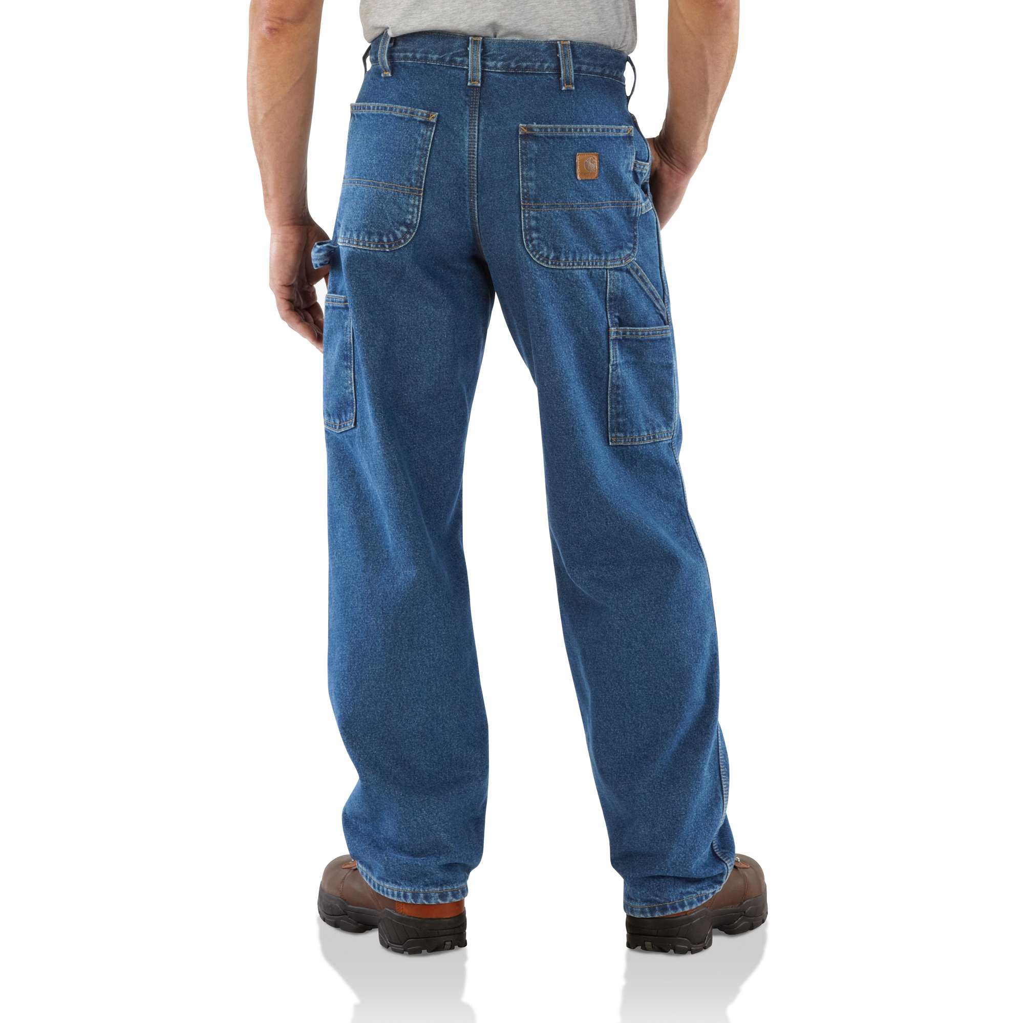 Washed-Denim Work Dungaree/Flannel-Lined | Carhartt Reworked