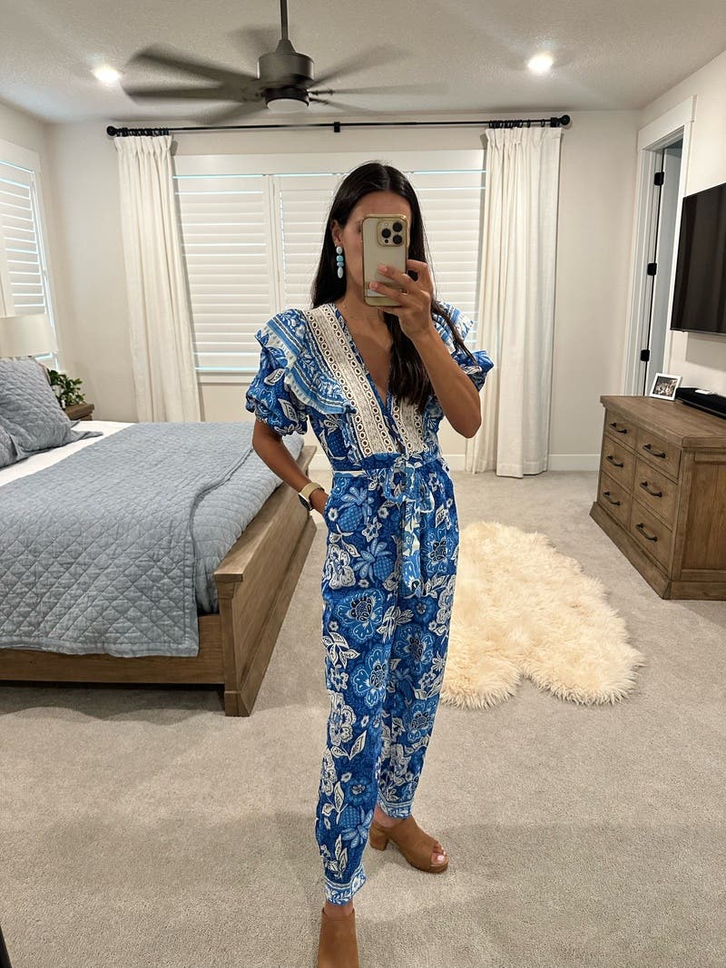 Full of Flowers Jumpsuit by FARM Rio | Rent the Runway