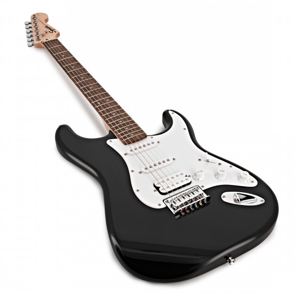 Squier Bullet Stratocaster HSS Hard Tail, Black at Gear4music