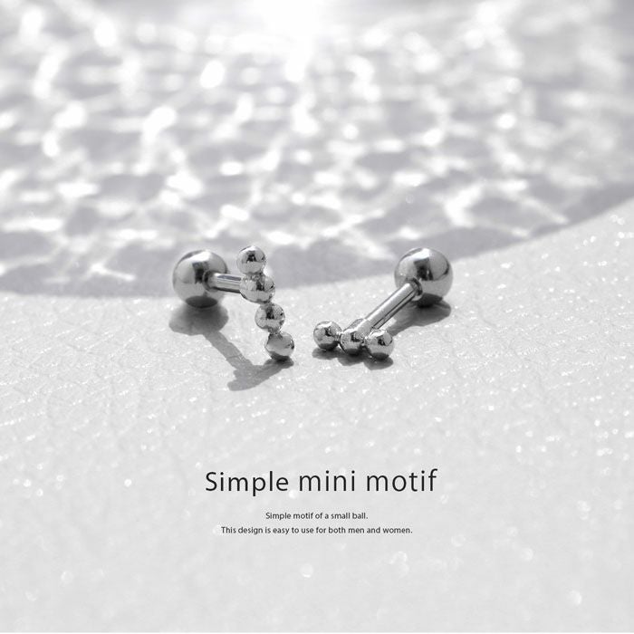 メタリック小粒ボールバーピアス｜ボディピアス凛【公式】