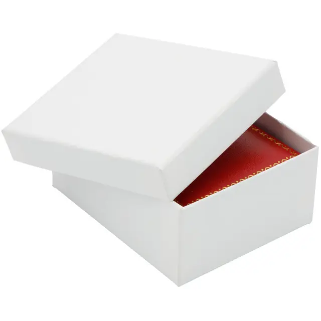 Cartier Necklace Box | Elegant Red Leather Jewelry Packaging by