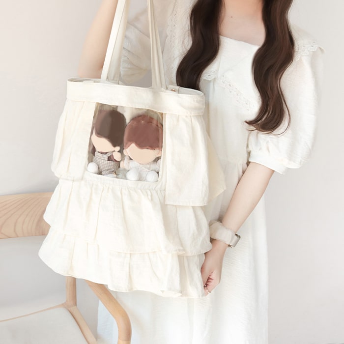 frill tote / ivory – riridear