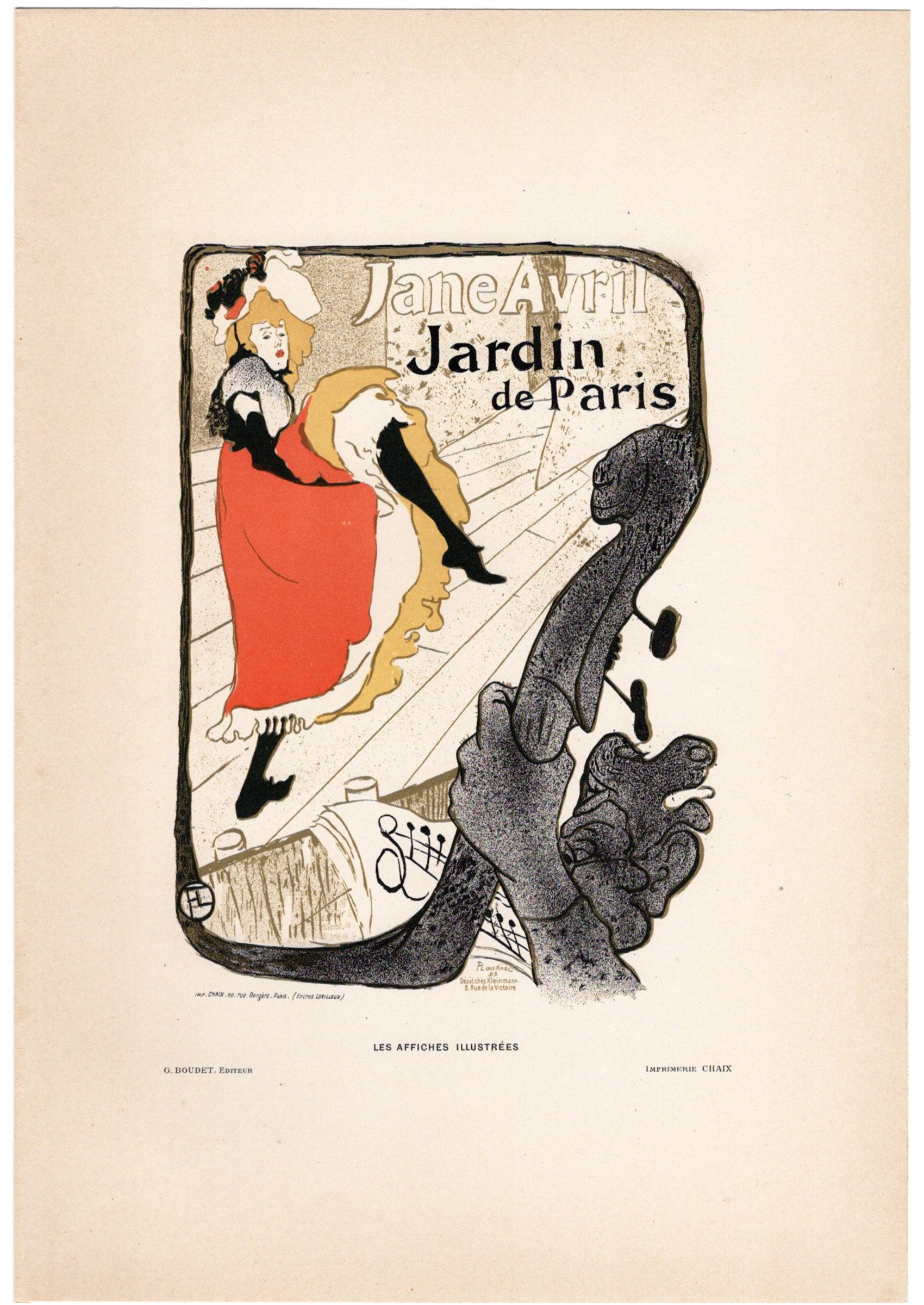 トゥールーズ＝ロートレック ≪ジャヌ・アヴリル≫ 1896年｜絵画