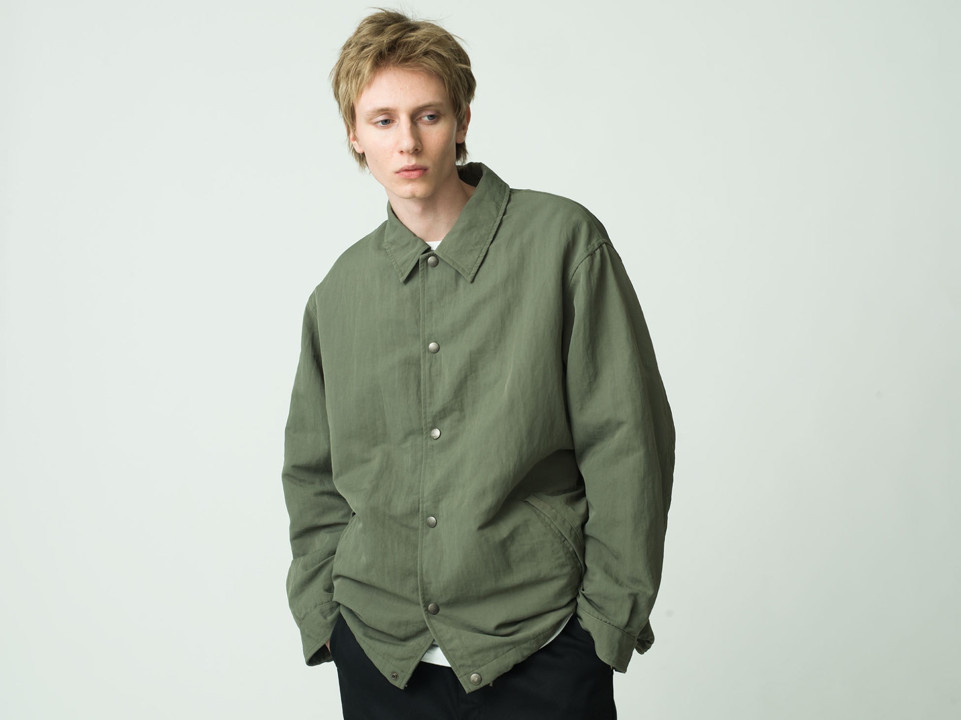 Ron Herman California Recycle Nylon Twill Coach Jacket New Arrival