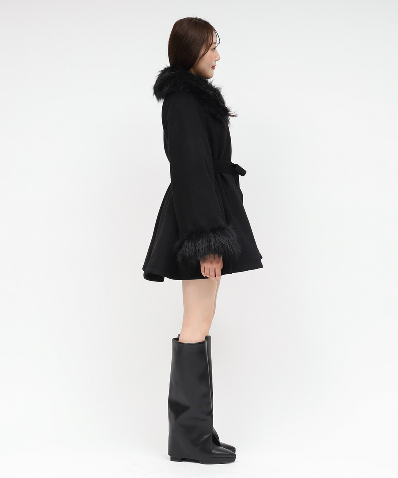 ファー付ポンチョ風コート｜ROYAL PARTY ロイヤルパーティー 商品詳細