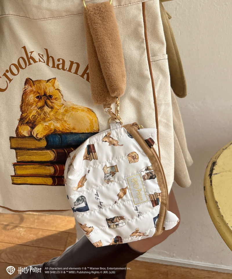 Harry Potter】キャット 総柄 ファーハンドルポーチ｜my twilight マイ