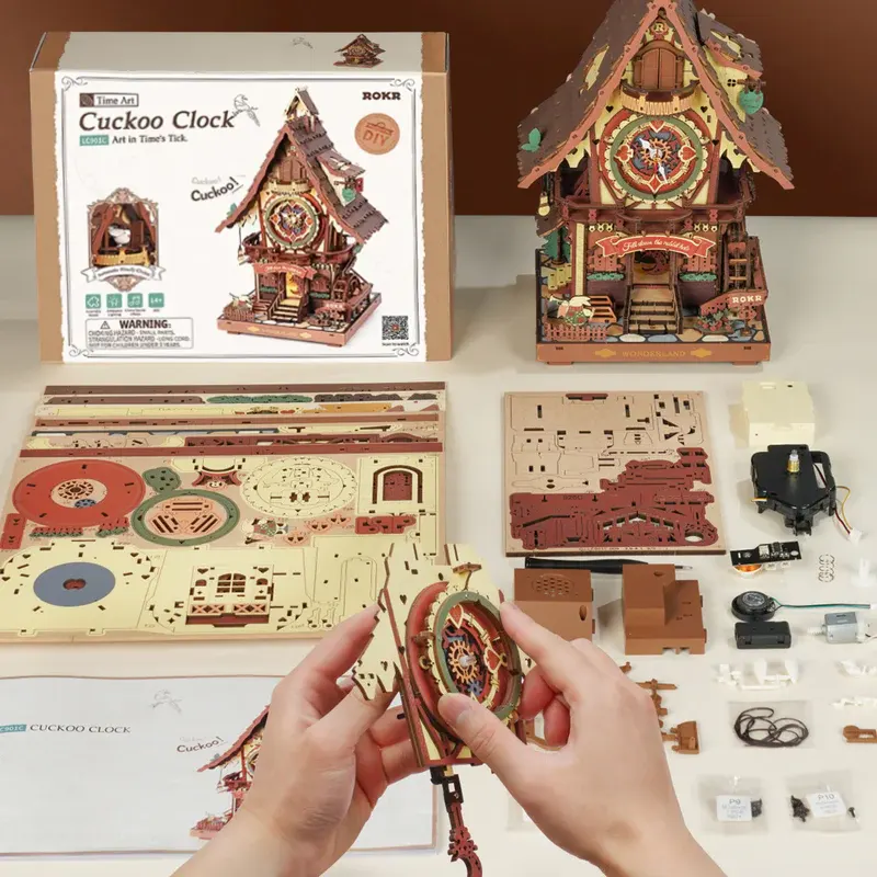 ROKR LC901C Cuckoo Clock Mechanical 3D Wooden Puzzle