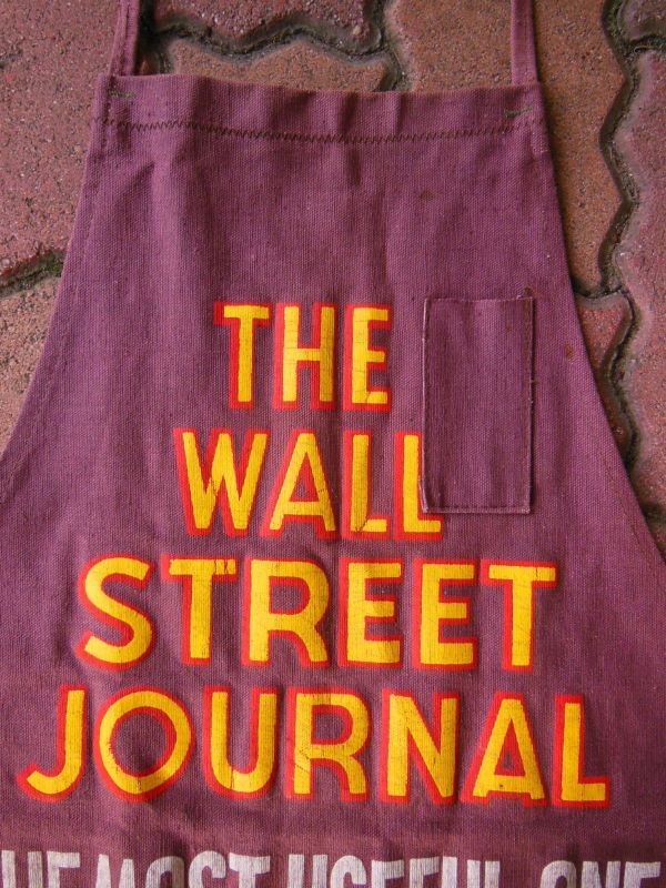 THE WALL STREET JOURNAL ADVERTISING BROWN DUCK APRON - ROCK-A-HULA