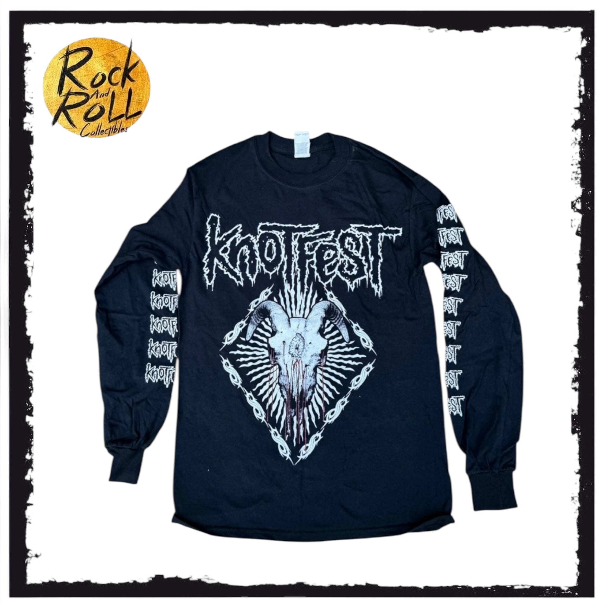 Slipknot Knotfest - Meets Hellfest 2019 Long Sleeve T-Shirt (Goat