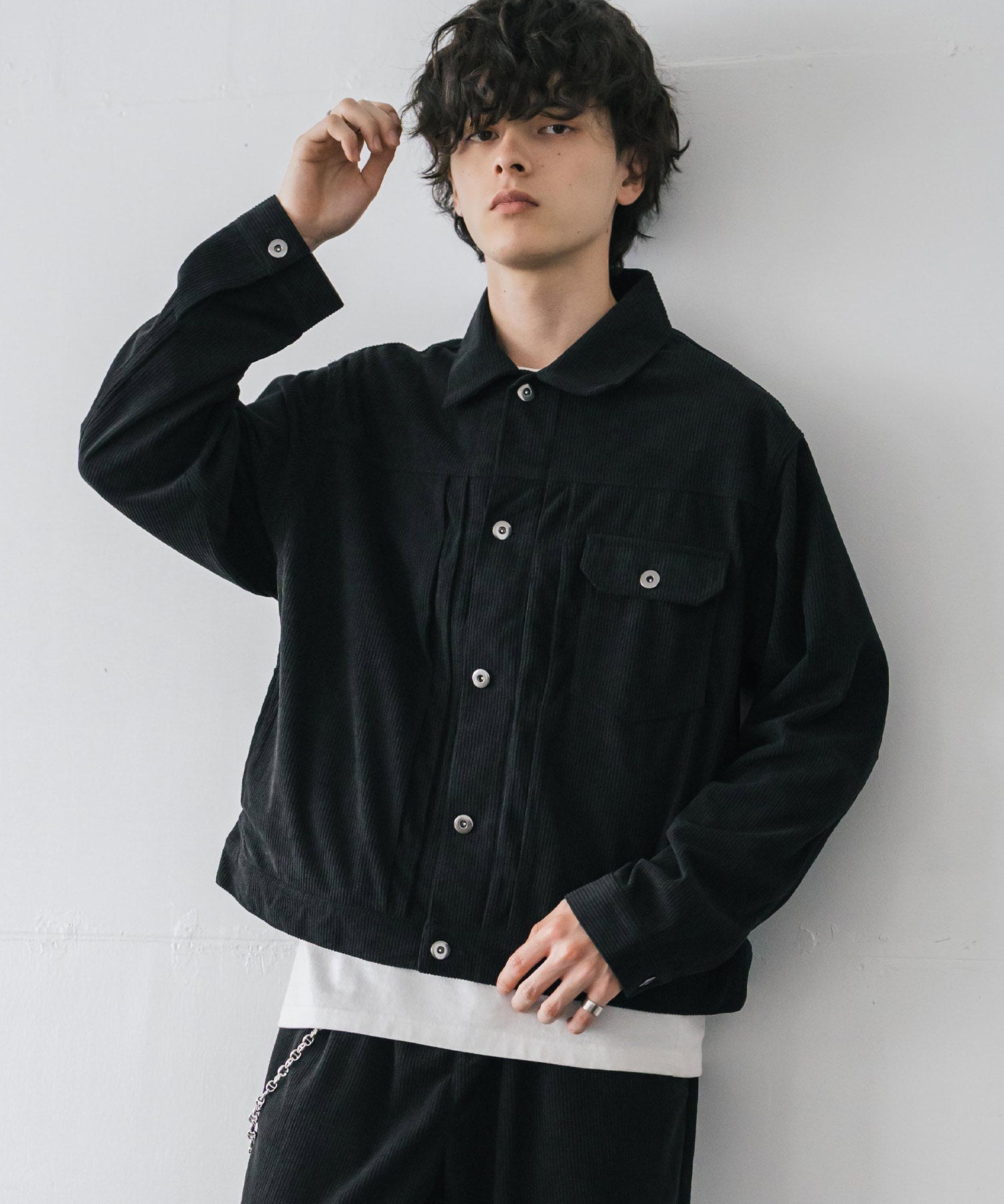 コーデュロイセットアップ 1stショートジャケット/短丈ブルゾン