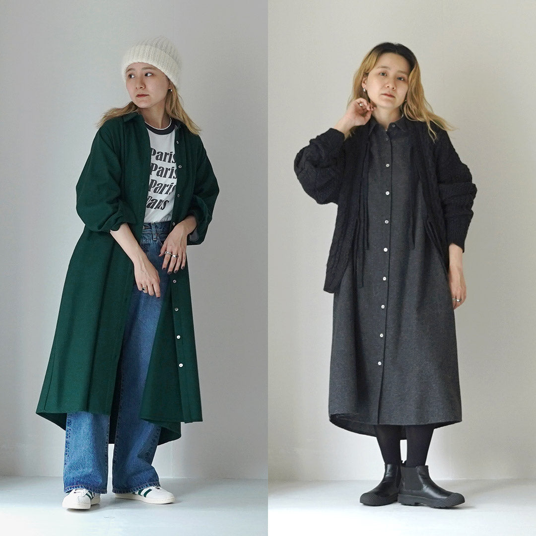 MIDIUMI（ミディウミ） コート ワンピース / レディース シャツ ウール