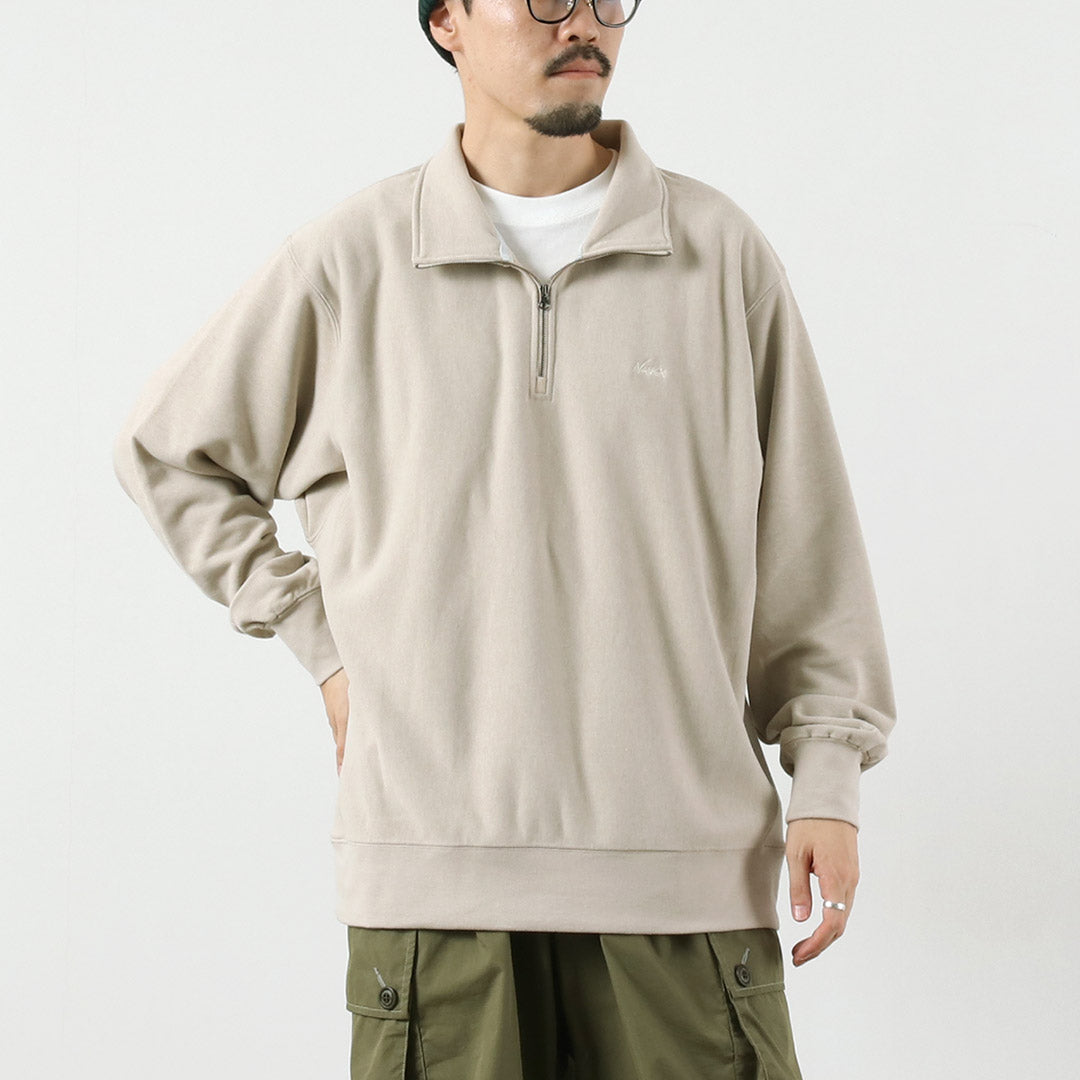 NANGA（ナンガ） ドライミックス テリー ハーフジップ スウェット
