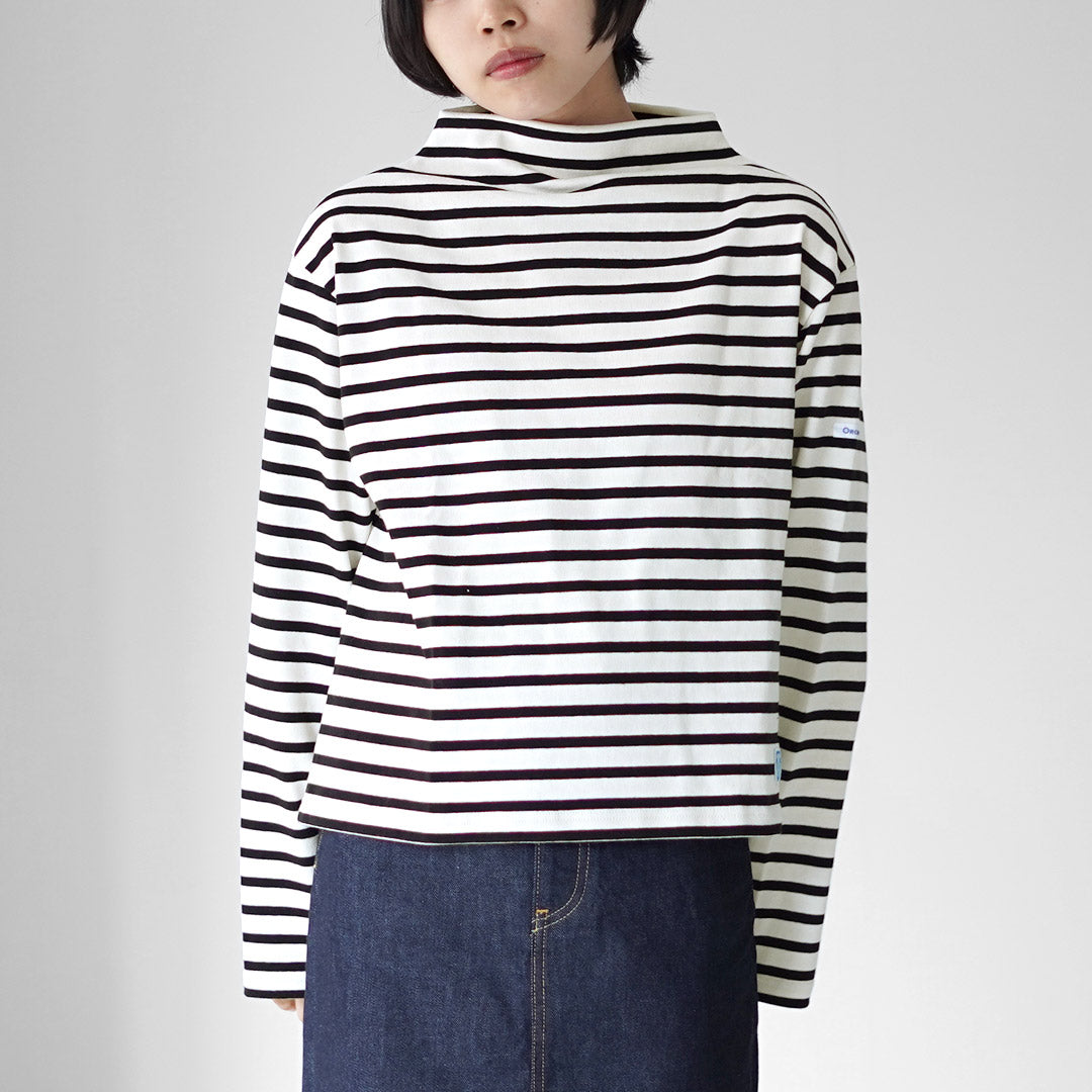 ORCIVAL（オーシバル） ボトルネック ロングスリーブ プルオーバー