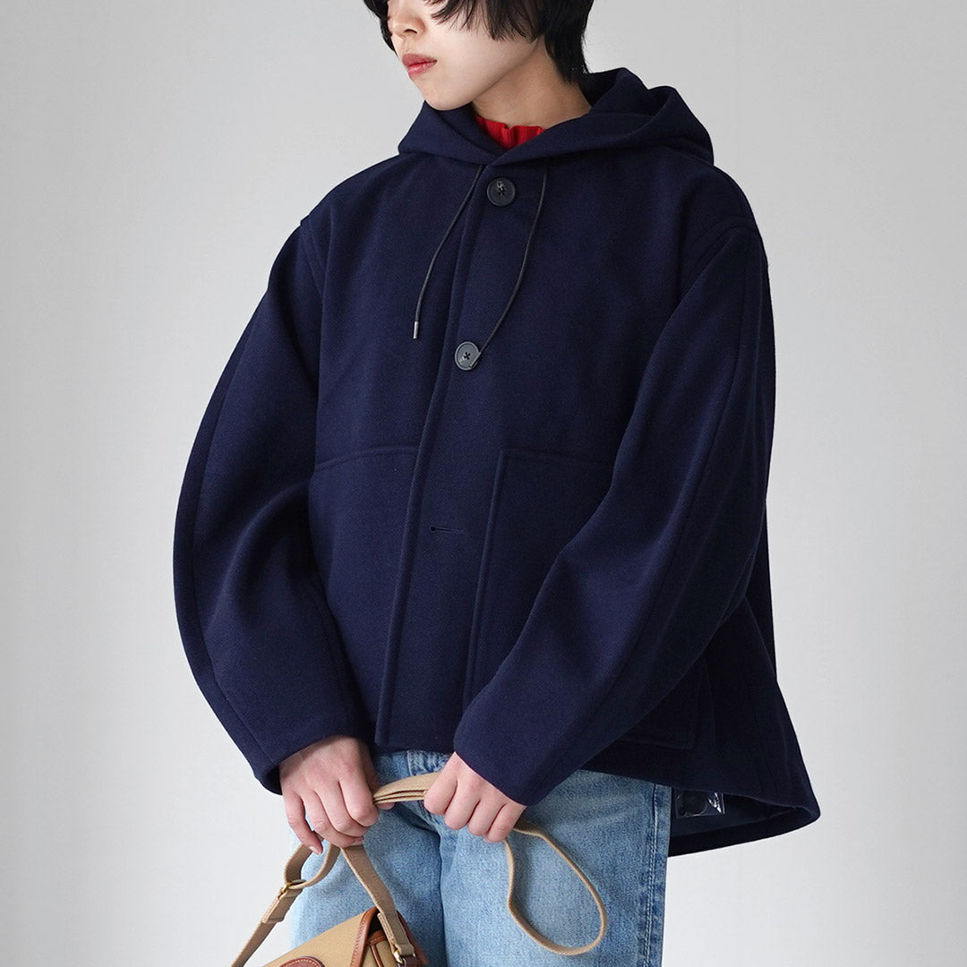 ORCIVAL（オーシバル） ウールライク フード ジャケット / レディース