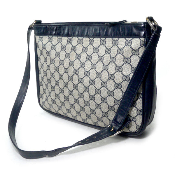 OLD Gucci レア!!ビット金具×シェリーショルダー（青） – Vintage Shop