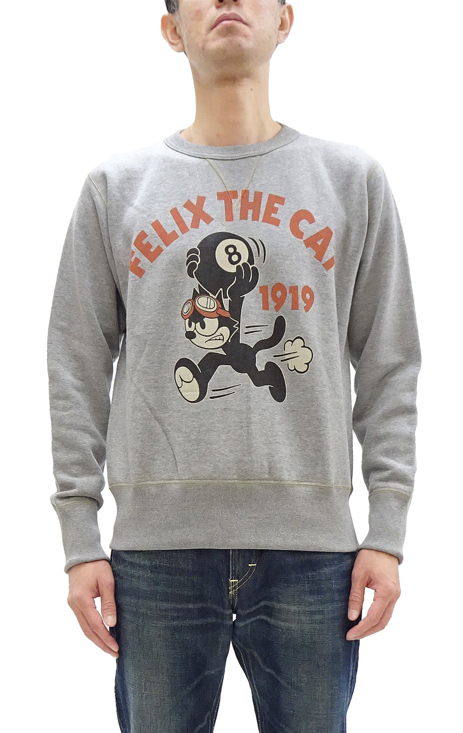 TOYS McCOY Sweatshirt Men's Casual Felix the Cat Graphic Print