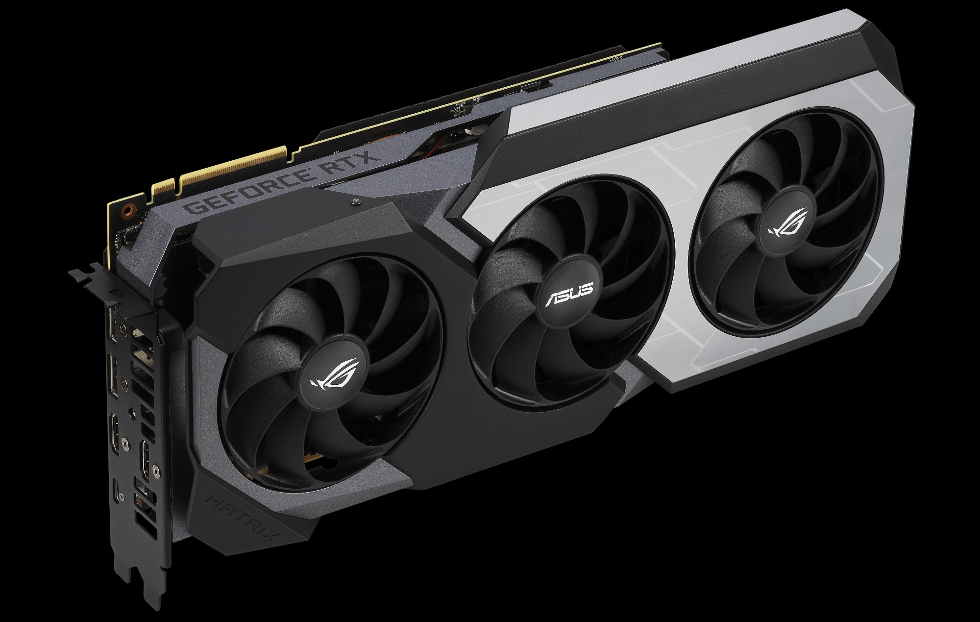 The ROG Matrix RTX 2080 Ti fully integrates liquid GPU cooling