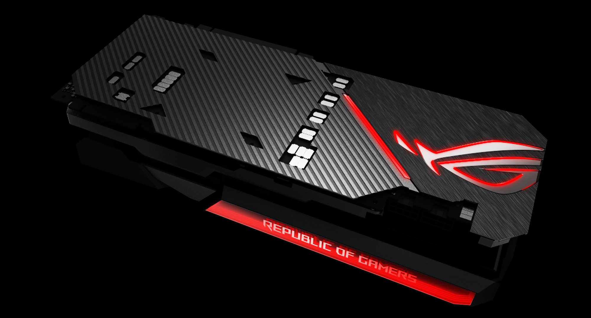 The ROG Matrix RTX 2080 Ti fully integrates liquid GPU cooling