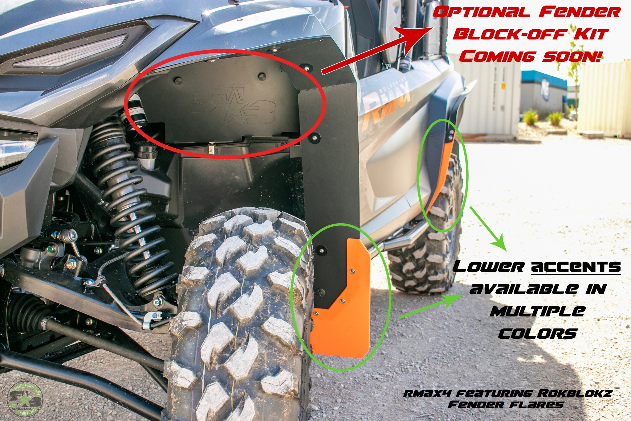 Yamaha Wolverine RMAX2 & RMAX4 1000 2021+ Fender Flares — RokBlokz