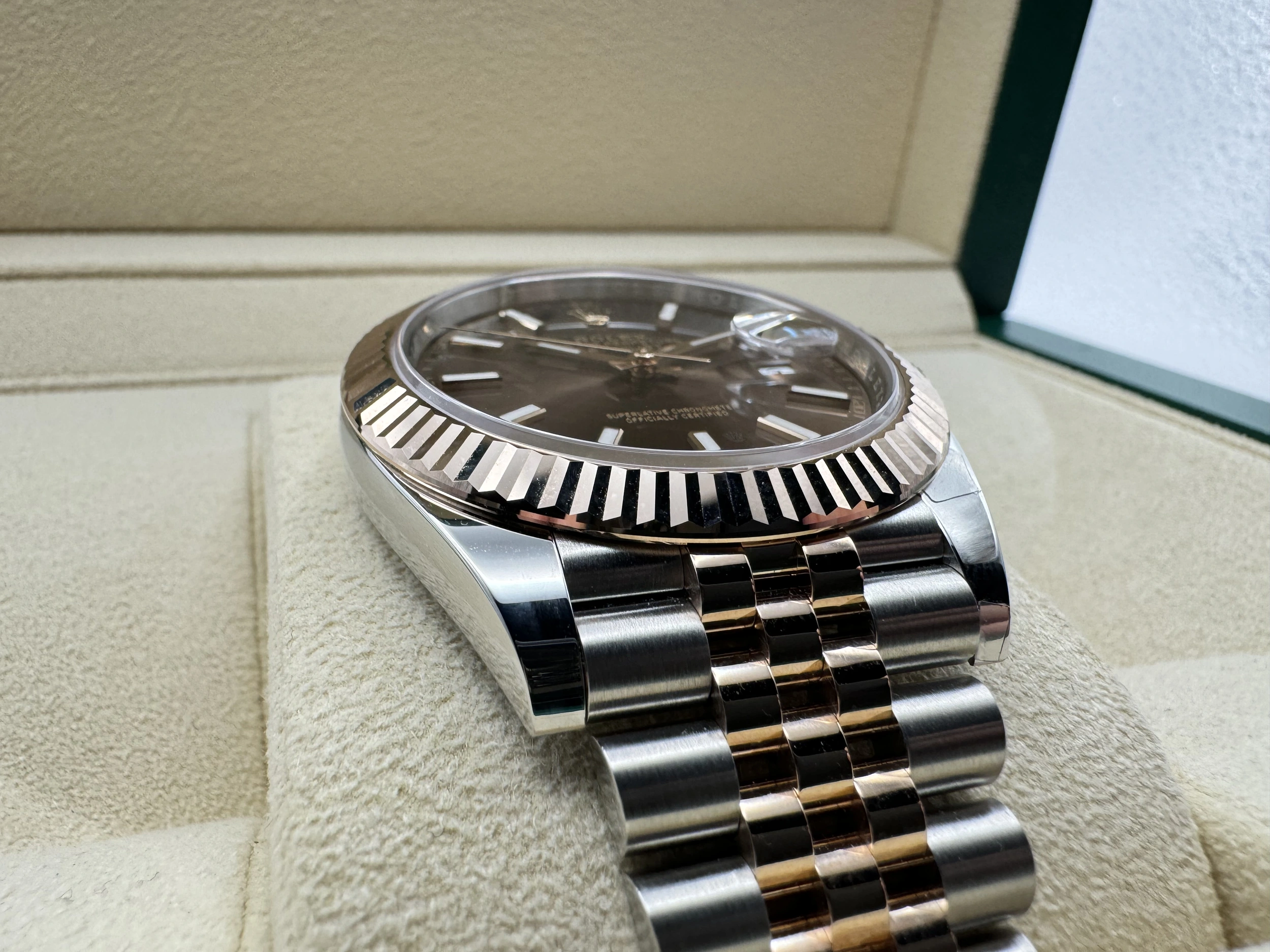 Rolex Datejust 41mm | Chocoladebruine Wijzerplaat & 18K Everose