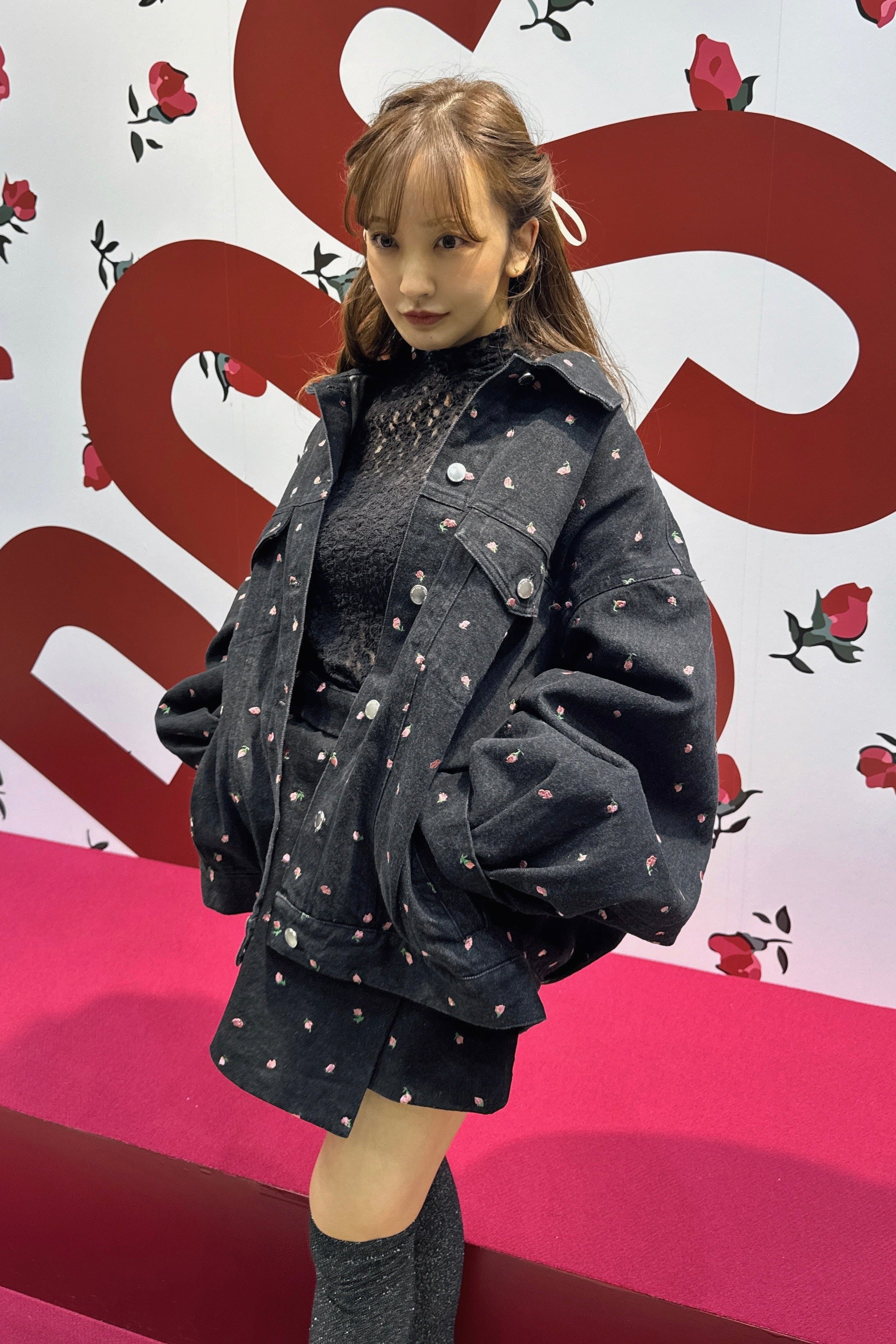 Embroidery Flower denim jacket – Rosy luce