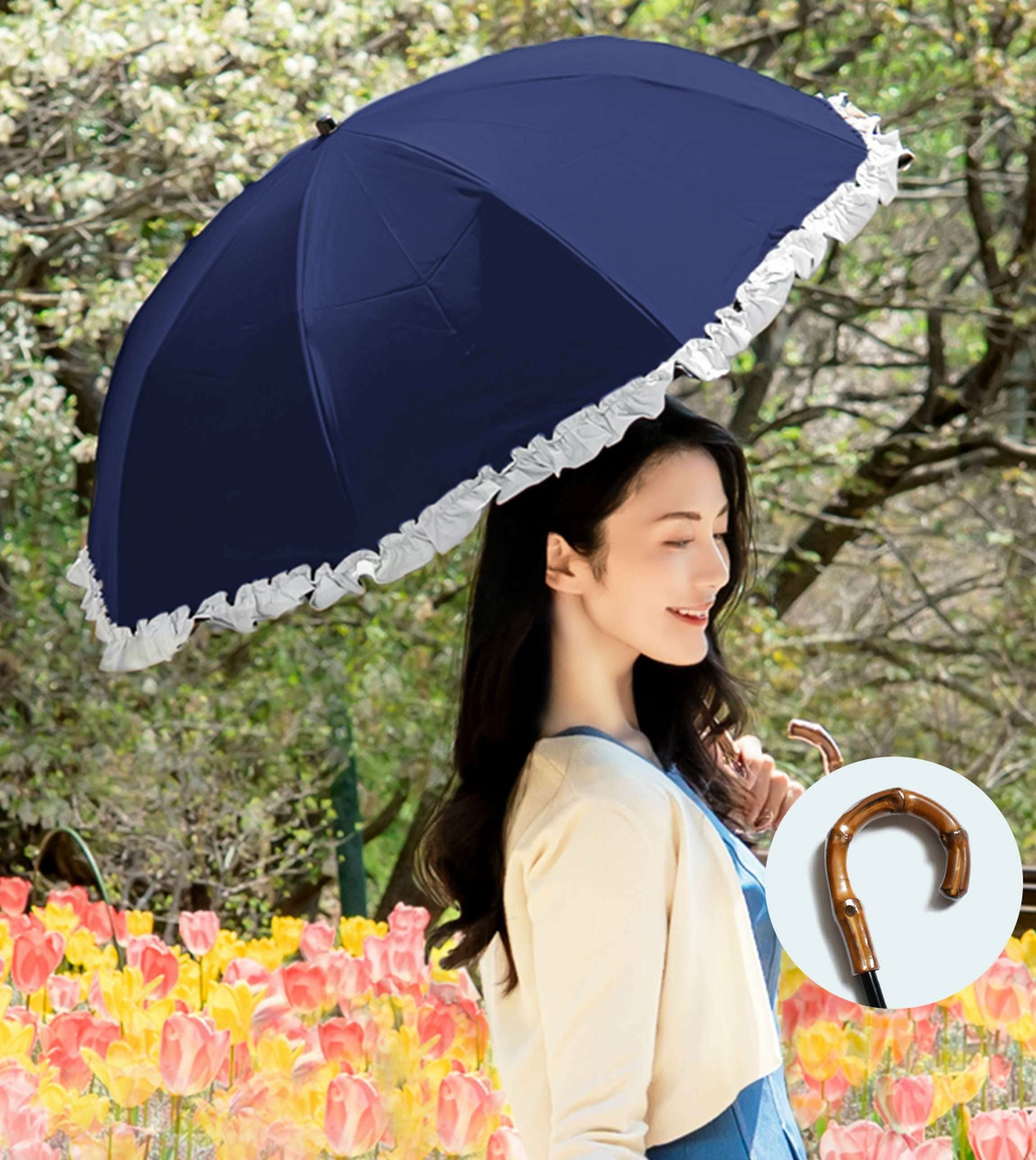 2段ショート | 折りたたみ日傘 (50cm) | 芦屋ロサブラン