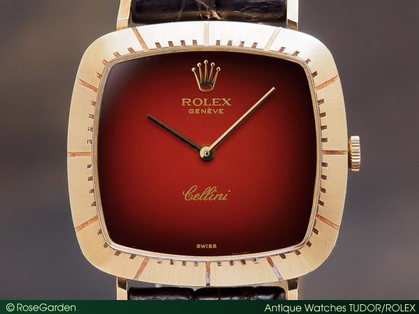RG-1323 | ロレックス チェリーニ 18KYG スクエアケース ワイン