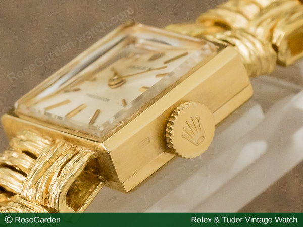 RG-2034 | ロレックス プレシジョン 18KYG プチスクエアケース 手巻き