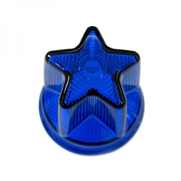 AS NEWスターマーカーレンズ ブルー(星型バスマーカーレンズ) ガラス製