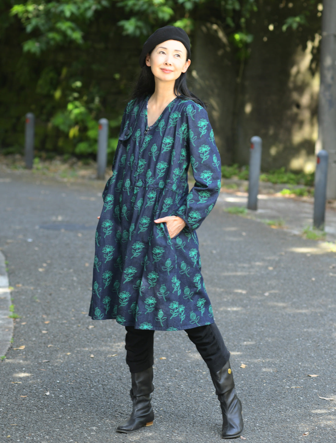 フォレストフラワーデニム刺繍コート☆SALE☆