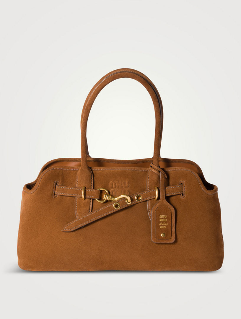 MIU MIU Aventure Suede Bag | Holt Renfrew