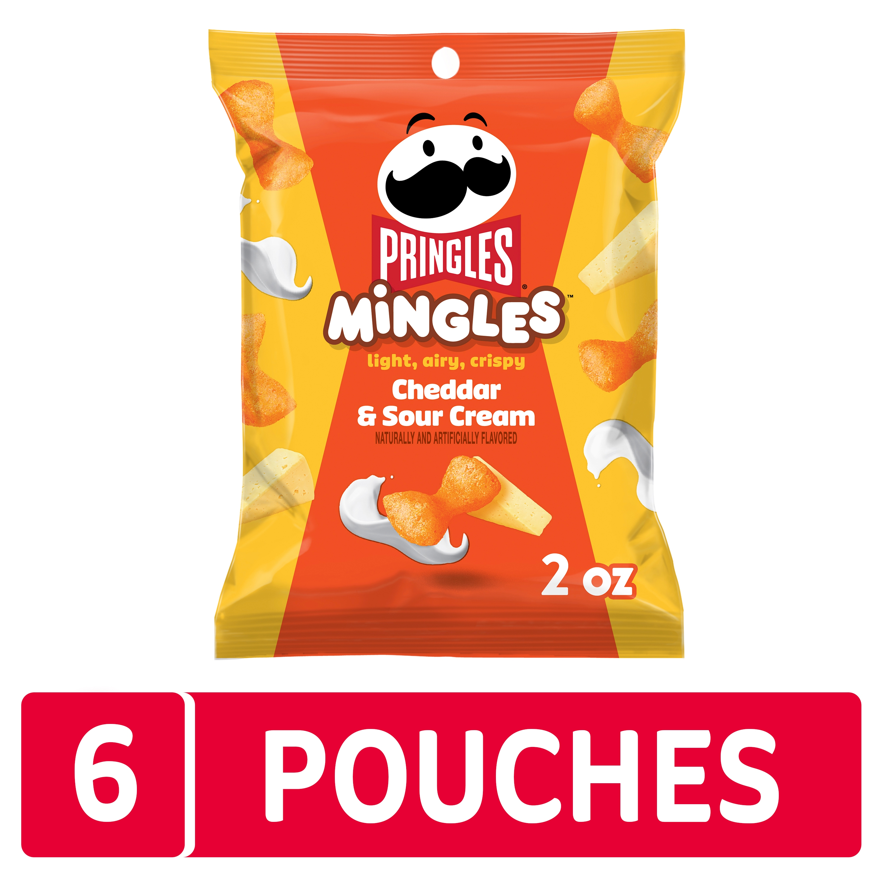 Pringles® Mingles™ Puffed Snacks, Cheddar & Sour Cream